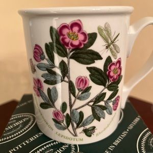 609. NWT VINTAGE PORTMEIRION BOTANIC GARDEN 1997 RHODODENDRON MUG